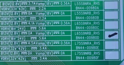 LED DRIVER PARA TV SAMSUNG / NUMERO DE PARTE BN44-00980D / L65S9NRB_RHS / BN4400980D / AM5RM750668 / DISPLAY BN9-48138A / LSF650FF11-P01 / MODELO QN65Q90RAFXZA FA02	 - Imagen 2